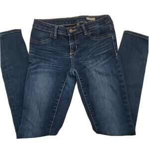 Polo Ralph Lauren Girls Skinny Jeans Legging size 14 Dark Blue